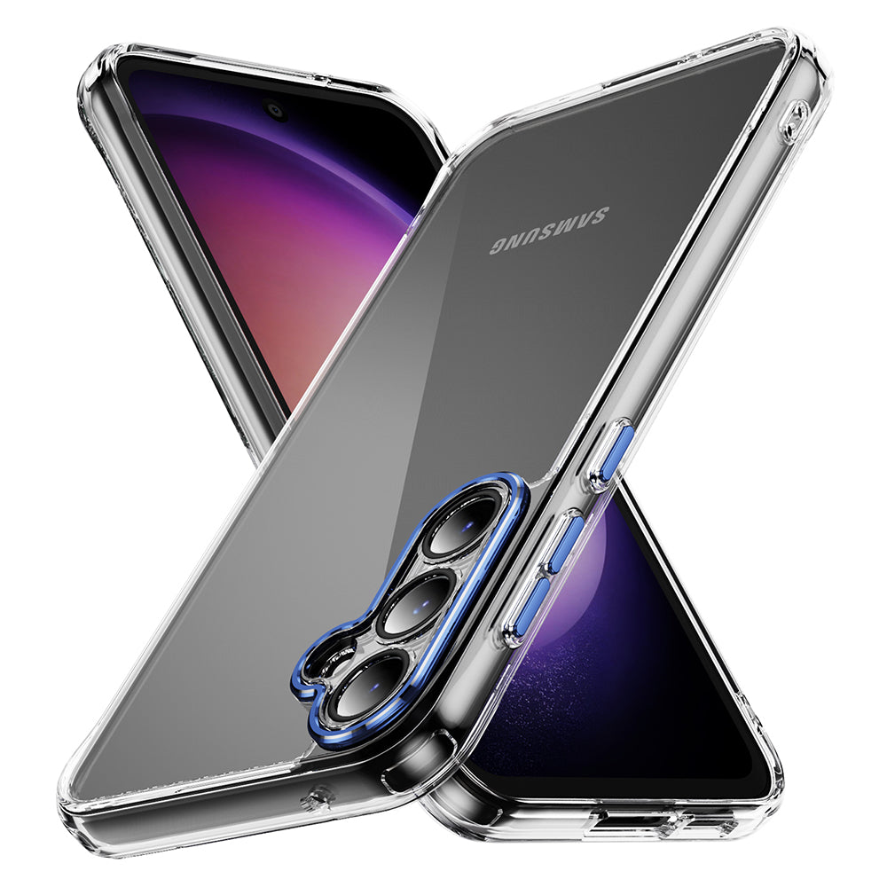 YSM Acrylic+TPU Case for Samsung Galaxy S23 FE Metal Precise Lens Cutout Protective Cover - Black YSM Acrylic+TPU Case for Samsung Galaxy S23 FE Metal Precise Lens Cutout Protective Cover - Black